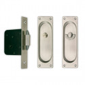  6006S-US10B Latching Set for Pocket Door Lock - Square Plate