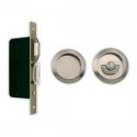  8002-US3A Patio Set for Pocket Door Lock - Round Plate