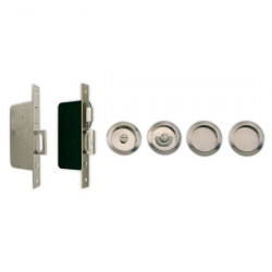 Gruppo Romi 8007 Privacy Set for Double Pocket Door Lock