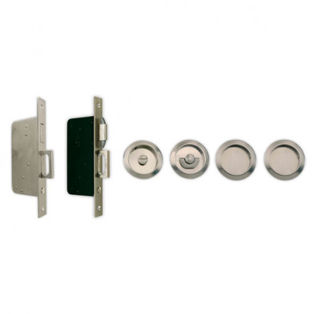 Gruppo Romi 8007 Privacy Pocket Door Lock Double Door Set