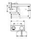 Hansgrohe 31163001 Metris S Wall-Mounted Single-Handle Faucet Trim