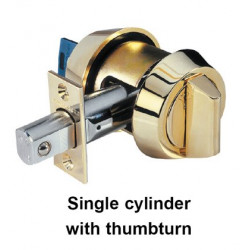 MUL-T-Lock HD1 Hercular Single Cylinder w/ Thumb-Turn, Keyway-MT5+