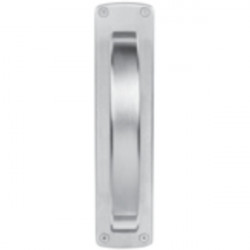 Accurate Lock & Hardware NCP-U-S-P Narrow Crescent Pull, Surface Mounted, Push Plate