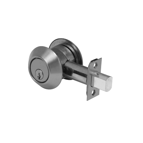 PDQ KT Serise Deadbolt Locks, Non Cylinder, Schlage / C, Keyed Random, Finish- Satin Chromium