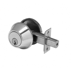 PDQ KV Series Deadbolt Locks, Single Cylinder-Entrance - Cylinder Outside / Thumbturn Inside, Schlage / C, Keyed Random