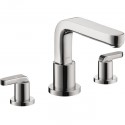 Hansgrohe 31438001 HANSGROHE-31438001 Metris S 3-Hole Roman Tub Set Trim with Lever Handles