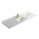 Fine Fixtures SS60CM Sintered Stone Countertop – Carrara Marble – Single Sink