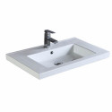  VE2418W-S Midland Sink Inside Square-Thick Edge-White