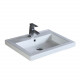 Fine Fixtures VE Midland Sink Inside Square-Thick Edge-White