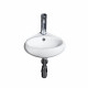 Fine Fixtures VE1415W Corner Vessel Sink 14” X 15” - White