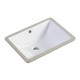 Fine Fixtures ILUM1812W Drop-In and Undermount Sink in White – 18” x12”
