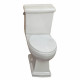 Fine Fixtures ASBTBW Two Piece Toilet in White – 30”