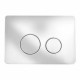 Fine Fixtures CTAM11 Toilet Actuator Round Metal Buttons - 7” x 10”