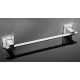 ZEN BA008 Diamond Towel Bar, Stainless steel, Plate Dimension 2 1/2", Bar Dimesion 3/4"x3/16", Polished Chrome