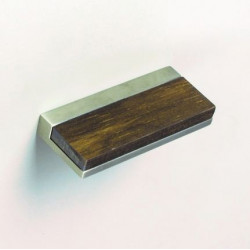 ZEN ZP431 Scandinavia Wood Pull, Brushed Nickel