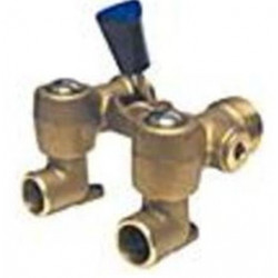 Chatham Brass 4 Controls Both Hot and Cold Water Simultaneously – Bronze Body with 1/2” Copper Adapters, 2-3/8” on Center