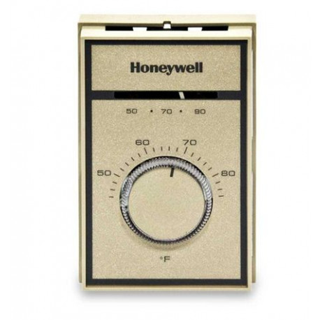 Chatham Brass T651A3018 Honeywell Medium Duty Heating and Cooling Single Pole Double Throw, Degree Range 44-86 Degrees