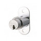 Medeco Cabinet Lock w/ Springbolt, Single Pull