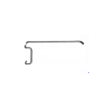 PDQ 91 9E 33 Push Pull Bars 1” Round Offset Pull, Finish-Satin Stainless Steel