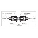 ZERO 56FS Adjustable Mortised Meeting Stile, Intumescent Fire Stop