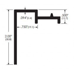 ZERO 106A/BK/D/G 3/4” (19.1) Bulkhead Door Threshold