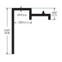  106A-10 Bulkhead Door Adjustable Threshold, 3/4"