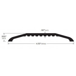 ZERO 164A/BKD/G Smooth Top 4” (101.6) x 1/2” (12.7) - Threshold