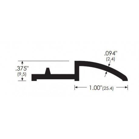 ZERO 268A/BK/D/G/B Threshold Rest 3/8” (9.5)