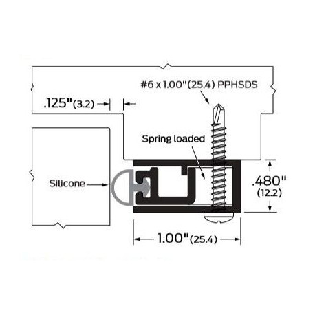 ZERO 570AA/BK/D/G Self-Adjusting /Silicone - Gasketing