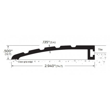 ZERO 623A/BK/D/G Butt Threshold 3” (76.2)