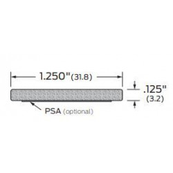 ZERO 139N-PSA Neoprene 1 1/4”(31.8) x 1/8”(3.2) with PSA