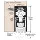 ZERO 362AA Clear Anodized Automatic Door Bottom/Heavy Duty