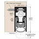 ZERO 366AA Clear Anodized/Automatic Door Bottom / Heavy Duty