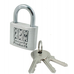 FJM Security BP150A-ALUM 1.5" Padlock Aluminum Padlock Keyed Alike