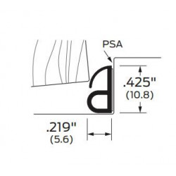 ZERO 824N Neoprene Seal with PSA - Weather Stripping
