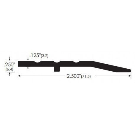 ZERO 1545B Bronze Butt Threshold 2 1/2” (63.5)