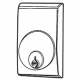 Adams Rite 8650 Cylinder Escutcheon Kit for 3600, 8500, 8600 exit devices