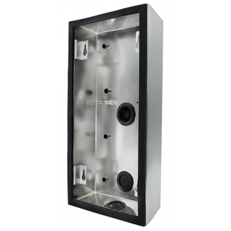 DoorBird D21DKV Surface-/Flush-Mounting Housing Stainless Steel V4A (Salt-Water Resistant), Brushed