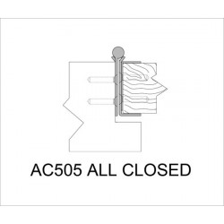 ABH AC505 Stainless Steel Barrel Continuous Hinges Full Mortise