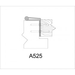 ABH A525 Stainless Steel Barrel Continuous Hinges Full Mortise