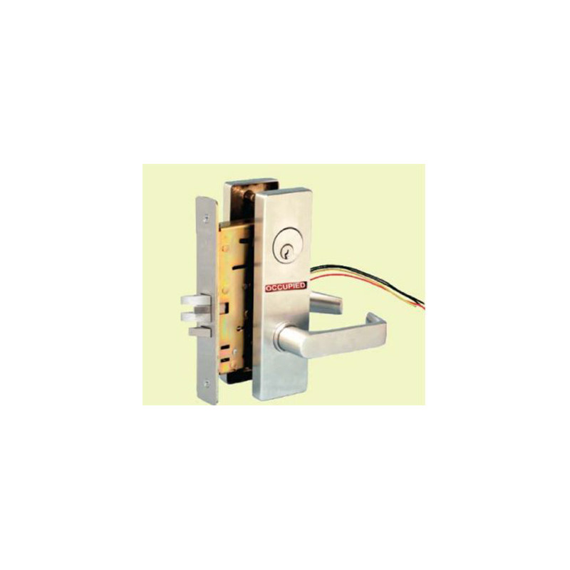 TownSteel MEE Electrified Mortise Lock w/ Status Indicator - Escutcheon, Satin Chrome
