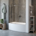  Odelle-D-Right Curved Bathtub Door