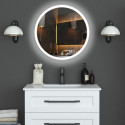 Bain Signature Cremona Round LED Decorative Lighted Mirror