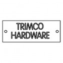 Trimco 760 Engraved Plastic Sign Sketch Required