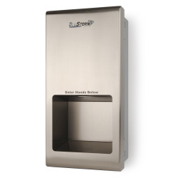 Palmer Fixture HD0955-09 BluStorm 2 Recessed Ultra Series High Speed Hand Dryers,Brushed Stainless