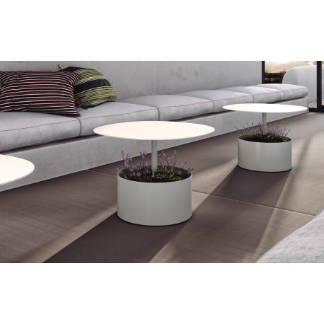 Magnuson LAURA Round Table With Planter Or Storage Space In Base