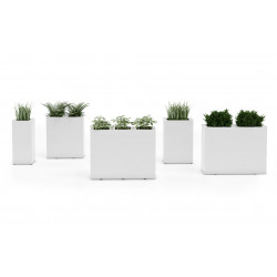 Magnuson PIC-90R-P Indoor Compartment Painted Steel Rectangular Planter