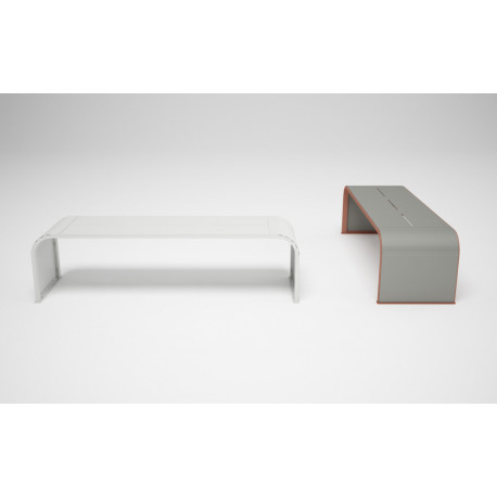 Magnuson RESPIT-01C Painted Steel Bench With Cusion For Indoor Environments