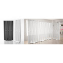 Magnuson MALVA Sight Divider Screen With Painted Aluminum Frame And Steel Base, Seven Mesh Fabric Panels