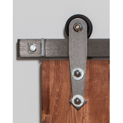 Leatherneck Hardware Flat Track 141 Light Series For Shutters, Small Doors Up to 200 lbs